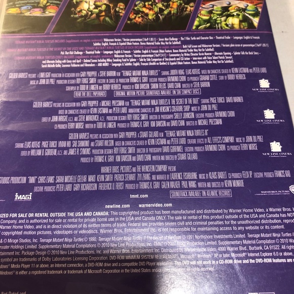 TMNT Teenage Murant Ninja Turtles DVD Lot - Retreat 1,2,3 Movies Read - Picture 5 of 11